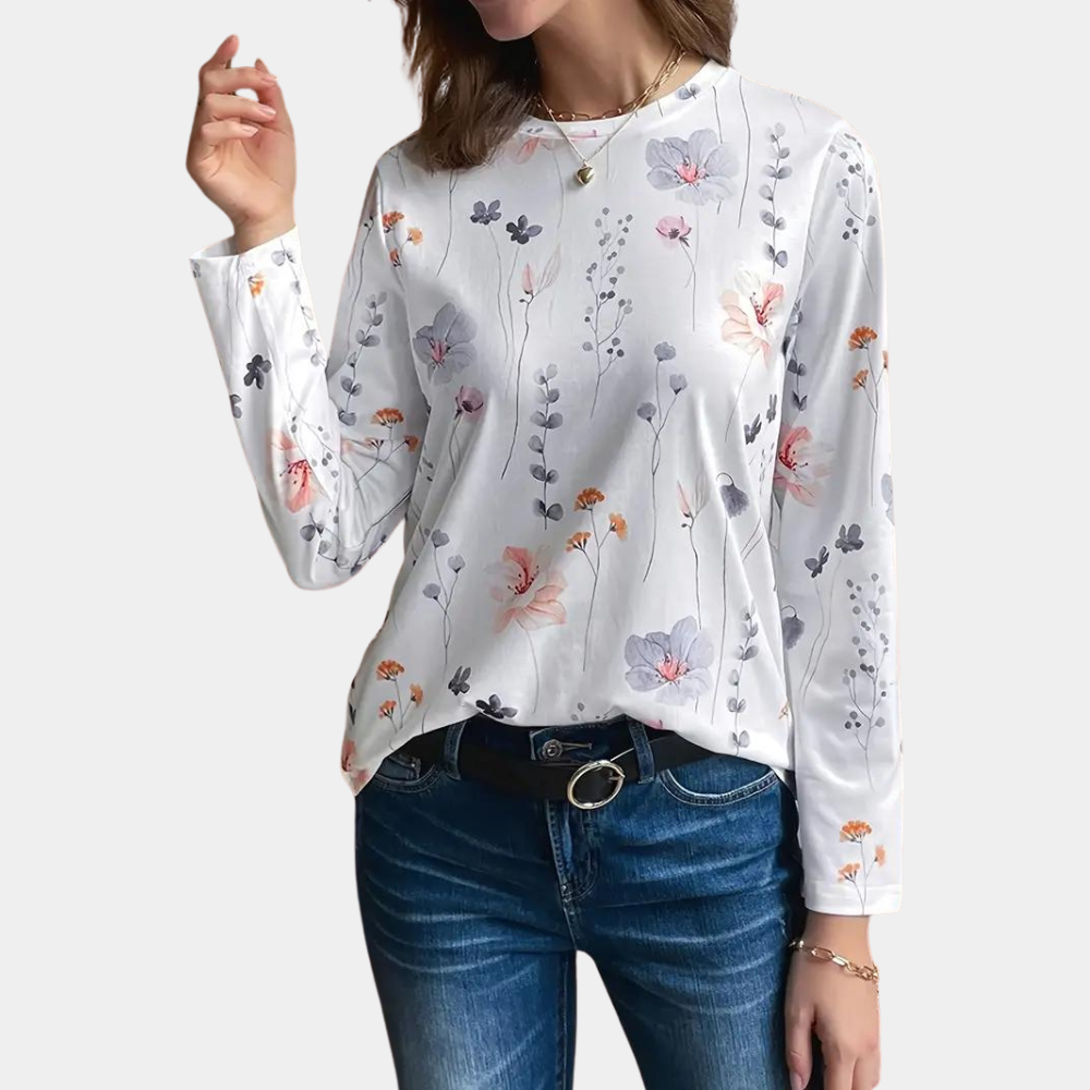 Astrid - Bloemrijke damesblouse