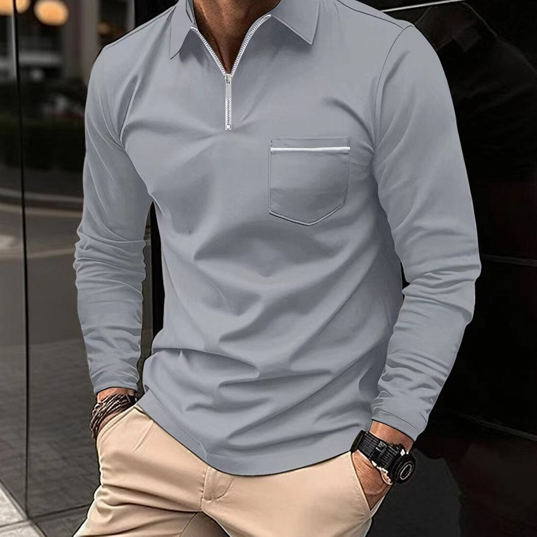 MARC - Poloshirt met lange mouwen