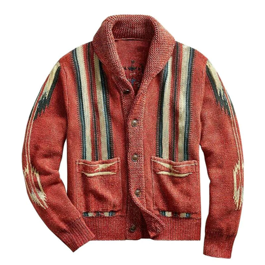 NEWTON - Retro gebreid vest in jacquard voor mannen