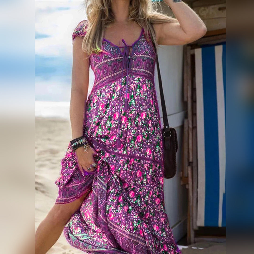 LILLY - Bloemrijke boho zomerjurk