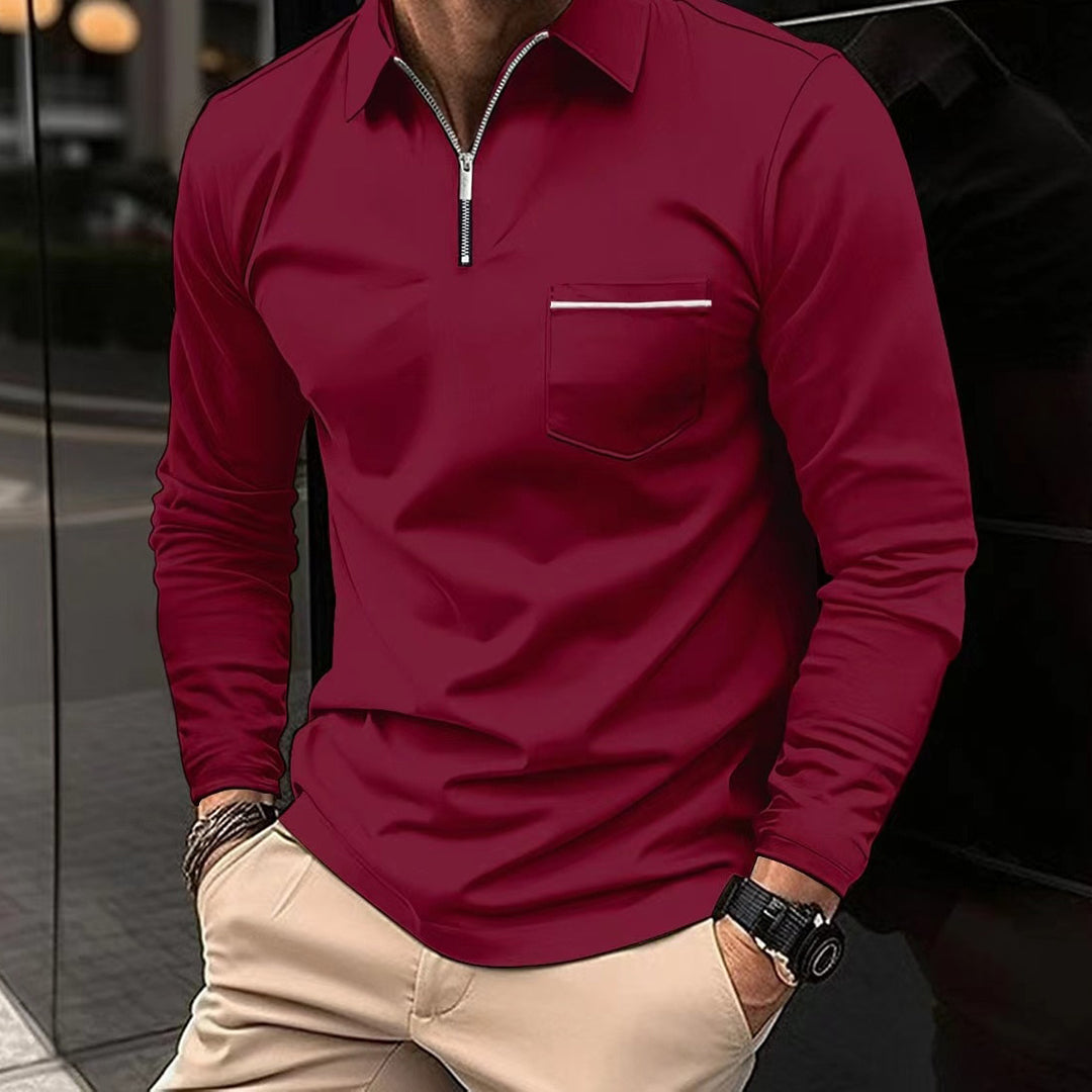 MARC - Poloshirt met lange mouwen